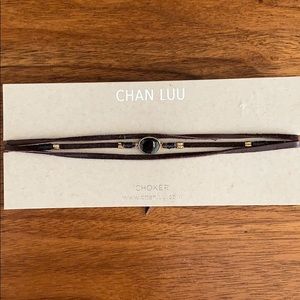 Chan Luu Leather Choker - 18k gold